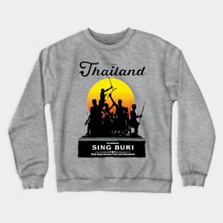 On Vacation In Sing Buri Thailand Crewneck Sweatshirt